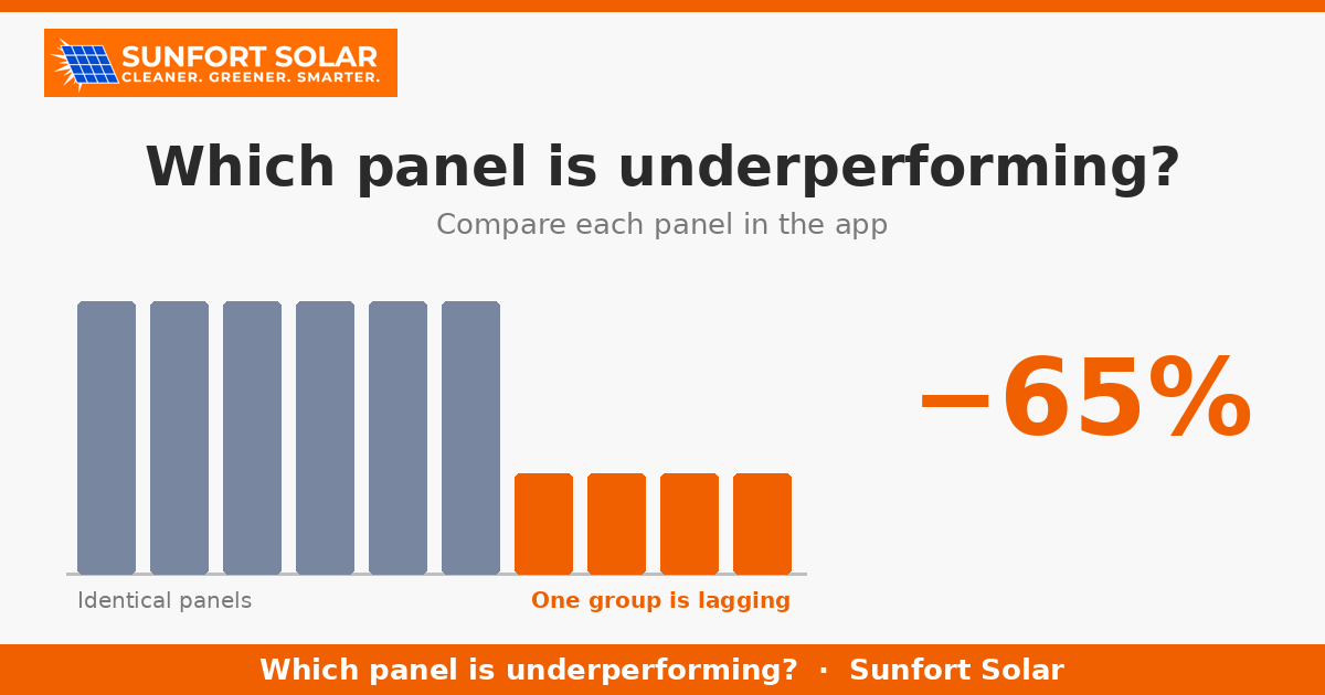 How to tell if a panel or microinverter in your system is underperforming